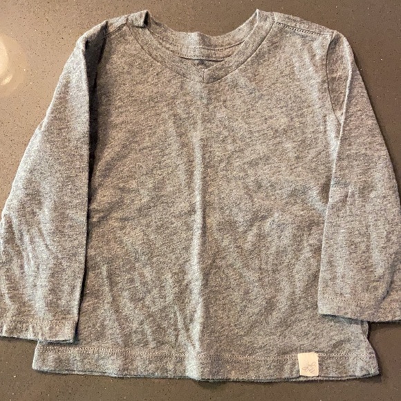 Burts Bee’s Long Sleeve B-Neck Blue & Gray Tops. 6-9 Months - Picture 3 of 4